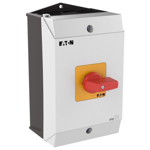 Eaton AAN-UIT-schakelaar, 2-polig, 32 A, NOOD-UIT-functie, 90 &deg;, Opbouw - Eaton 207166 r - 20064518