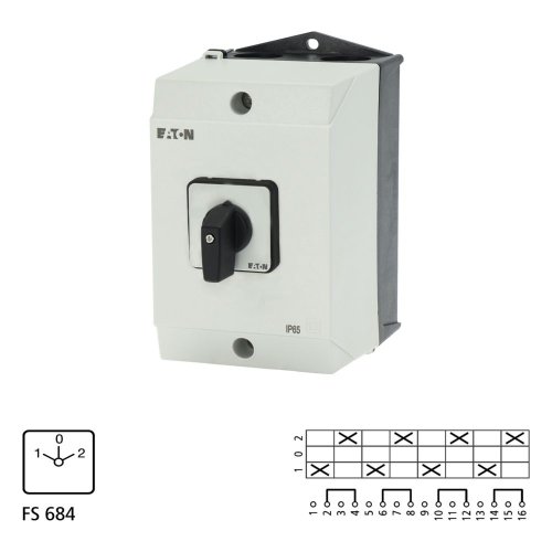 EATON omkeerschakelaar 4 pol 32a t3-4-8213/i2 - Eaton 207191 l1 - 20064535