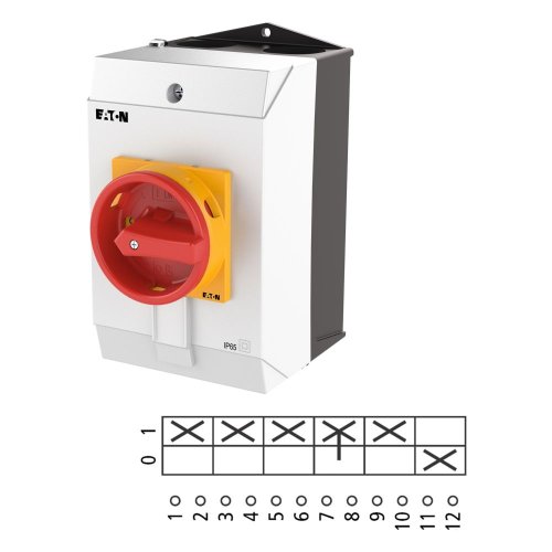 Eaton Hoofdschakelaar, 3-polig + N + 1MC + 1VC, 32 A, NOOD-UIT-functie, 90 &deg; - Eaton 207202 l1 - 20064546