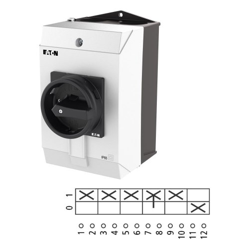 Eaton Hoofdschakelaar, 3-polig + N + 1MC + 1VC, 32 A, HOLD-functie, 90 &deg;, af - Eaton 207203 l1 - 20064547