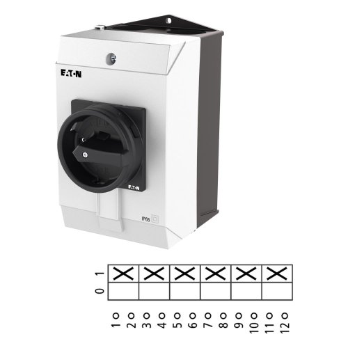 Eaton Hoofdschakelaar, 6-polig, 32 A, HOLD-functie, 90 &deg;, afsluitbaar in 0-s - Eaton 207209 l1 - 20064553