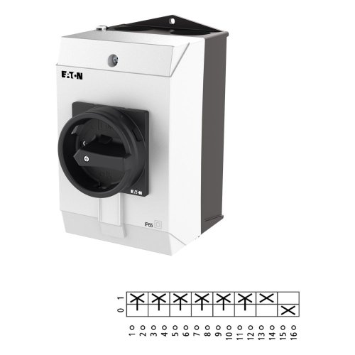 Eaton Hoofdschakelaar, 6-polig + 1MC + 1VC, 32 A, HOLD-functie, 90 &deg;, afslui - Eaton 207211 l1 - 20064555