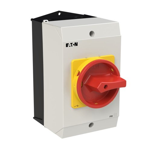 Eaton Hoofdschakelaar, +kast, 3p, 63A, greep rood geel, afsluitbaar - Eaton 207342 r - 20064660