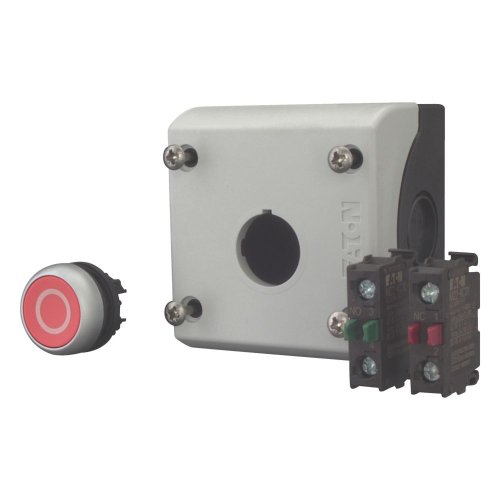 Eaton Toets, 1M+1V, vlak, rood, opbouw - Eaton 216521 l - 20065046
