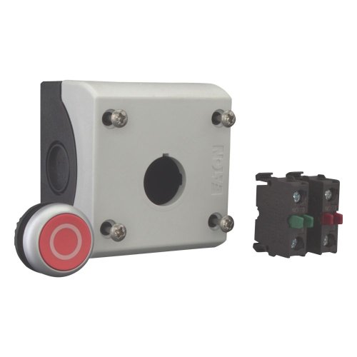 Eaton Toets, 1M+1V, vlak, rood, opbouw - Eaton 216521 r - 20065046
