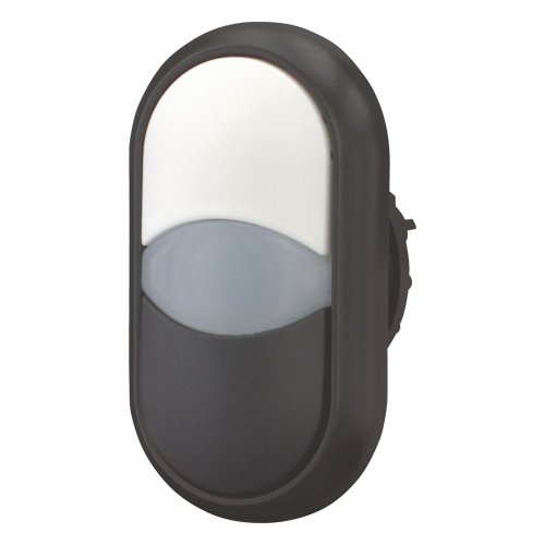 Eaton Dubbele drukknop, +signaallamp, wit/wit/zwart - Eaton 216705 l - 20065192
