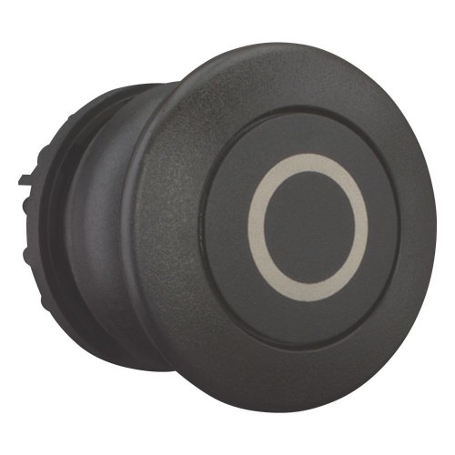 Eaton Paddestoeldrukknop, zwart 0, terugverend - Eaton 216725 r - 20065212
