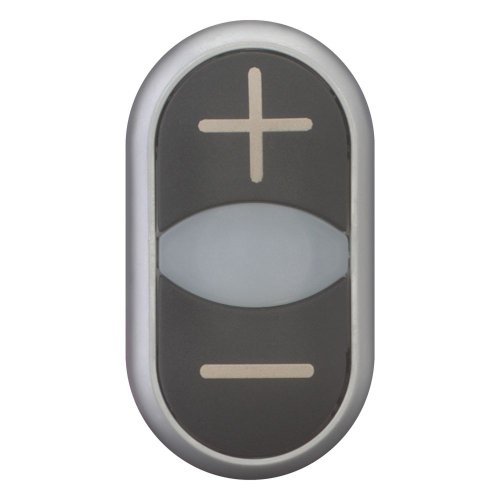 Eaton Dubbele drukknop, +signaallamp, zwart +/wit/zwart - - Eaton 218145 c - 20065441