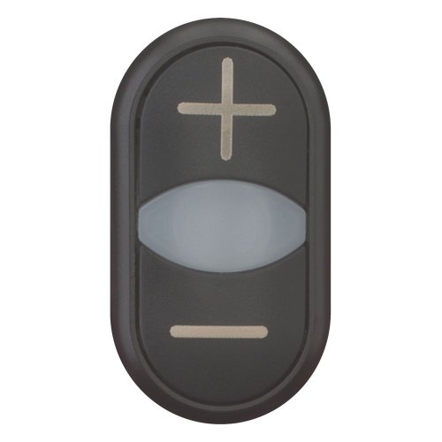 Eaton Dubbele drukknop +signaallamp, zwart +/wit/zwart - - Eaton 218146 c - 20065442