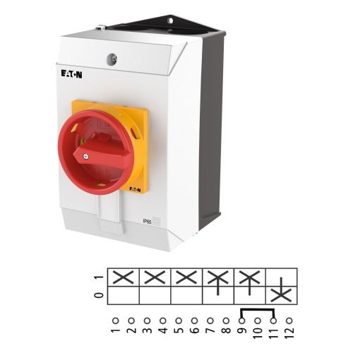 Eaton Hoofdschakelaar, 3-polig + N + 1MC + 1VC, 32 A, NOOD-UIT-functie, 90 &deg; - Eaton 218987 l1 - 20065708