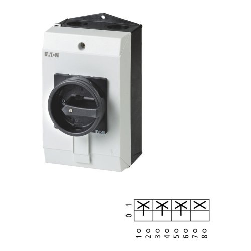 Eaton Hoofdschakelaar, 3-polig + 1MC, 32 A, HOLD-functie, 90 &deg;, opbouw - Eaton 222840 l1 - 20065793