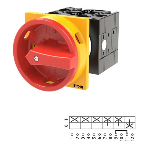 Eaton Hoofdschakelaar, 3-polig + N + 1MC + 1VC, 32 A, NOOD-UIT-functie, 90 &deg; - Eaton 231945 l1 - 20066056