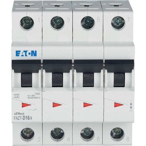 Eaton Installatie-automaat (MCB) FAZT, 4P, 16A, D-curve, 25kA - Eaton 240993 c - 20066412
