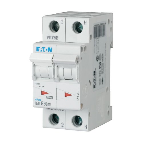 Eaton Installatie-automaat (MCB) PLZM, 50A, 1P+N, C-kar., 10ka - Eaton 242315 l - 20066526