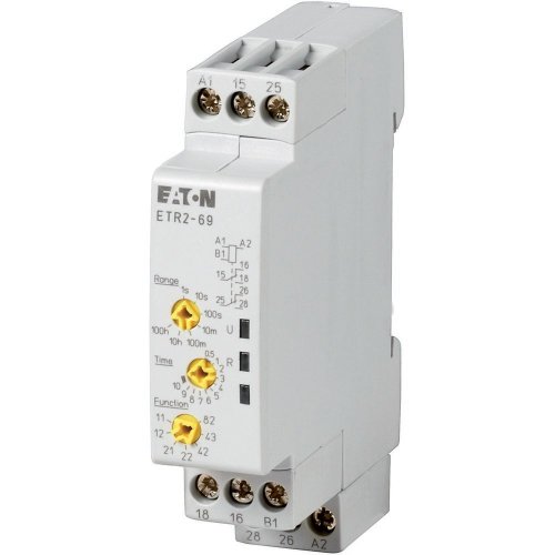 Eaton Tijdrelais ETR2-69, (24-240VAC50/60HZ, 24-48VDC), Multifunct, 1 wiss. - Eaton 252a038 l - 20066871