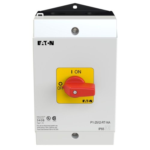 Eaton AAN-UIT-schakelaar, 3-polig, 25 A, NOOD-UIT-functie, Opbouw, UL/CSA - Eaton 255887 c - 20066795