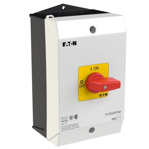 Eaton AAN-UIT-schakelaar, 3-polig, 25 A, NOOD-UIT-functie, Opbouw, UL/CSA - Eaton 255887 r - 20066795