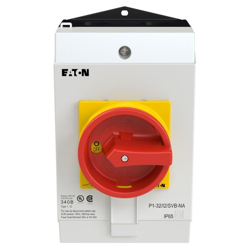 Eaton Hoofdschakelaar, 3-polig, 32 A, NOOD-UIT-functie, Opbouw, UL/CSA - Eaton 255891 c - 20066799
