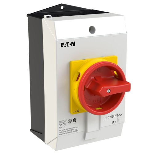 Eaton Hoofdschakelaar, 3-polig, 32 A, NOOD-UIT-functie, Opbouw, UL/CSA - Eaton 255891 r - 20066799