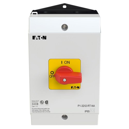 Eaton AAN-UIT-schakelaar, 3-polig, 32 A, NOOD-UIT-functie, Opbouw, UL/CSA - Eaton 255893 c - 20066801