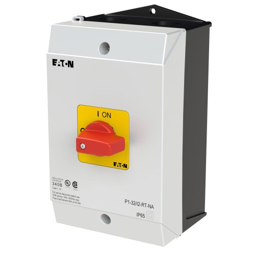 Eaton AAN-UIT-schakelaar, 3-polig, 32 A, NOOD-UIT-functie, Opbouw, UL/CSA - Eaton 255893 l - 20066801