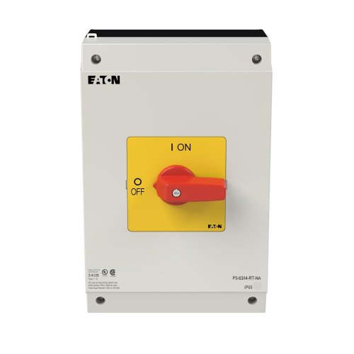 Eaton AAN-UIT-schakelaar, 3-polig, 63 A, NOOD-UIT-functie, Opbouw, UL/CSA - Eaton 255899 c - 20066807