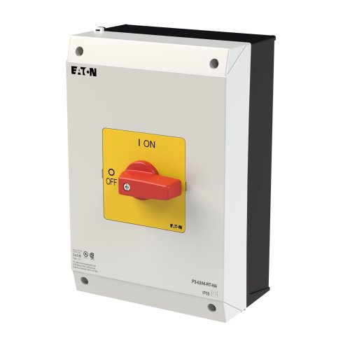 Eaton AAN-UIT-schakelaar, 3-polig, 63 A, NOOD-UIT-functie, Opbouw, UL/CSA - Eaton 255899 l - 20066807
