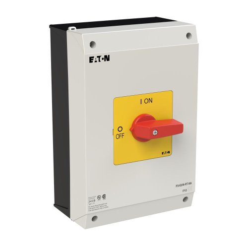 Eaton AAN-UIT-schakelaar, 3-polig, 63 A, NOOD-UIT-functie, Opbouw, UL/CSA - Eaton 255899 r - 20066807
