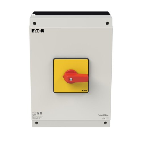 Eaton AAN-UIT-schakelaar, 3-polig, 100 A, NOOD-UIT-functie, Opbouw, UL/CSA - Eaton 255905 c - 20066813
