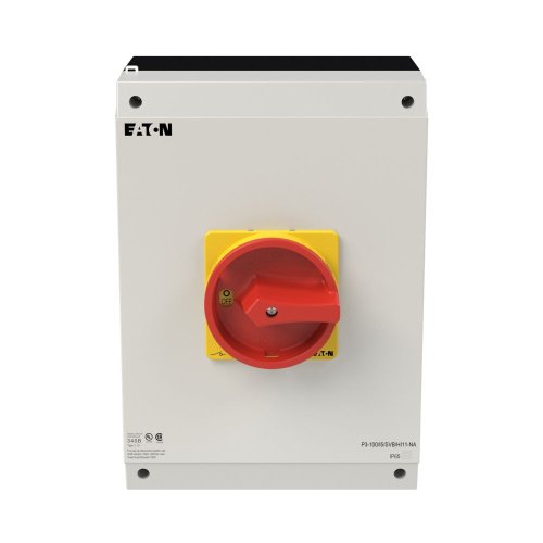 Eaton Hoofdschakelaar, 3-polig + 1MC + 1VC, 100 A, NOOD-UIT-functie, opbouw, - Eaton 255907 c - 20066815