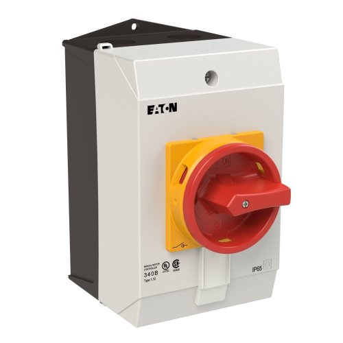 Eaton Hoofdschakelaar, 3-polig + 2MC + 1VC, 32 A, NOOD-UIT-functie, 90 &deg;, op - Eaton 255912 r - 20066816