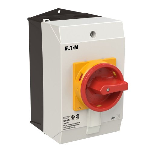 Eaton Hoofdschakelaar, 8-polig, 32 A, NOOD-UIT-functie, 90 &deg;, Opbouw, UL/CSA - Eaton 263977 r - 20066896