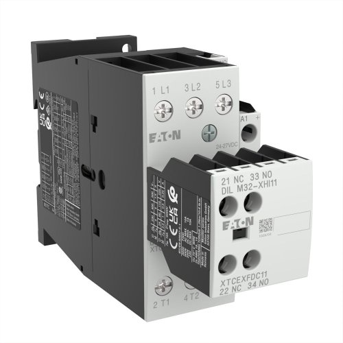Eaton Magneetschakelaar DILM17-21(RDC24), (24-27VDC), 7,5kW, 2m, 1v - Eaton 277082 r - 20067339