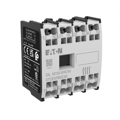 Eaton Hulpcontactblok voor DILM40..170, DILMP63..200, Hulpcontact 4m, 0v - Eaton 278044 r - 20067530