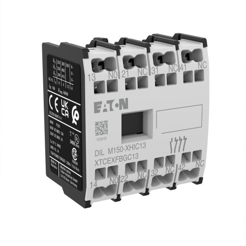 Eaton Hulpcontactblok voor DILM40..170, DILMP63..200, Hulpcontact 1m, 3v - Eaton 278047 r - 20067533