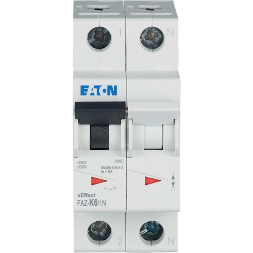 Eaton Installatie-automaat (MCB) FAZ, 1P+N, 6A, K-curve, 10kA - Eaton 278708 c - 20067823