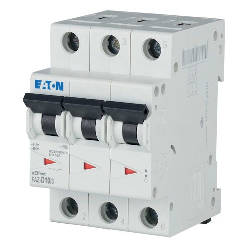 Eaton Installatie-automaat (MCB) FAZ, 3P, 10A, D-curve, 15kA - Eaton 278892 l - 20068007
