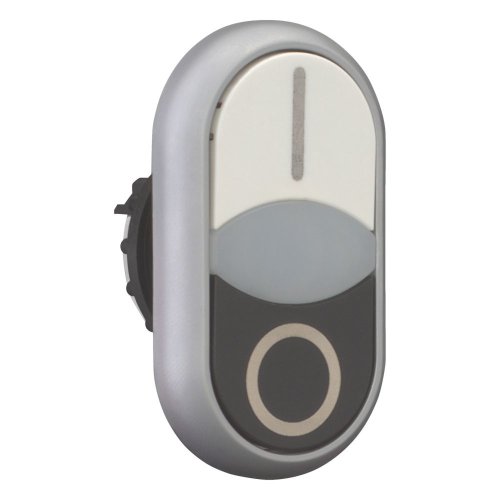 EATON knop verlicht zwart/wit opdruk 0/1 M22-DDLF-WS-X1/X0 - Eaton 284816 r - 11008413