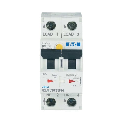 Eaton Dig. aardlekaut. (RCBO) FRBdM, 2P, 10A, C-kar., 30mA, 10kA, F-type - Eaton 300531 c - 20068736