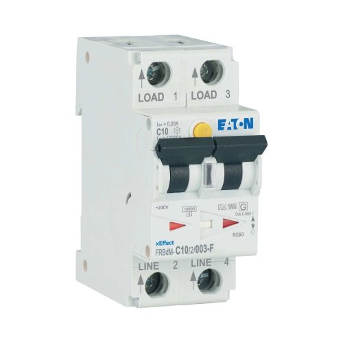 Eaton Dig. aardlekaut. (RCBO) FRBdM, 2P, 10A, C-kar., 30mA, 10kA, F-type - Eaton 300531 r - 20068736