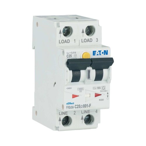 Eaton Dig. aardlekaut. (RCBO) FRBdM, 2P, 25A, C-kar., 10mA, 10kA, F-type - Eaton 300623 r - 20068798