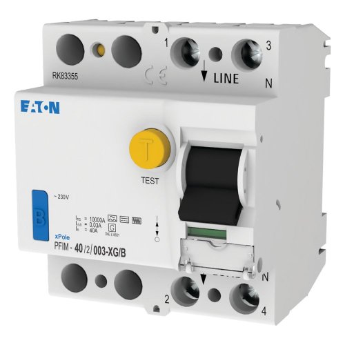 Eaton Aardlekschakelaar (RCCB) PFIM 40A, 2P, 30 mA, 10 kA, G/B-type - Eaton 301752 l - 20068813