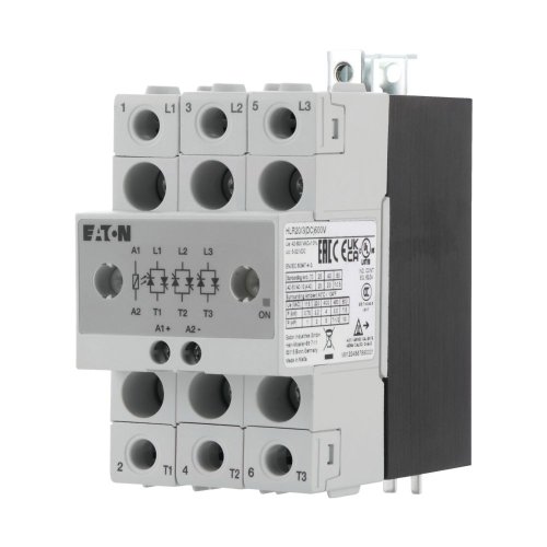 Eaton Solid state relais, 3 fase, stuurspanning 4-32VDC, heatsink, out 600VA - Eaton 360046 l - 20068842