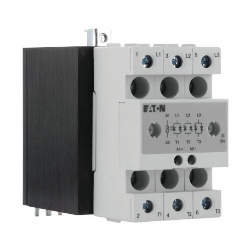 Eaton Solid state relais, 3 fase, stuurspanning 4-32VDC, heatsink, out 600VA - Eaton 360048 r - 20068844