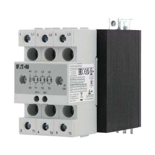 Eaton Solid state relais, 3 fase, stuurspanning 24-190VDC, 20-275VAC, heatsi - Eaton 360049 l - 20068845