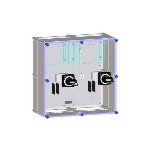 Eaton Schakelkast voorbereid voor 2 NZM1 MCCB 3P - Eaton 6703577 r - 20069018