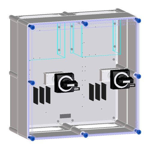 Eaton Schakelkast voorbereid voor 2 NZM1 MCCB 4P - Eaton 6703593 r - 20069023
