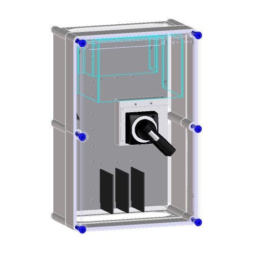 Eaton Schakelkast voorbereid voor 1 NZM3 MCCB 4P - Eaton 6703595 r - 20069025