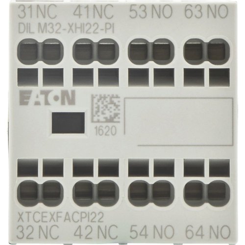 Eaton Hulpcontactblok, 2m, 2v, frontmontage, DILM7 - DILM38, Push-in - Eaton dilm32 xhi22 pi c - 20064042