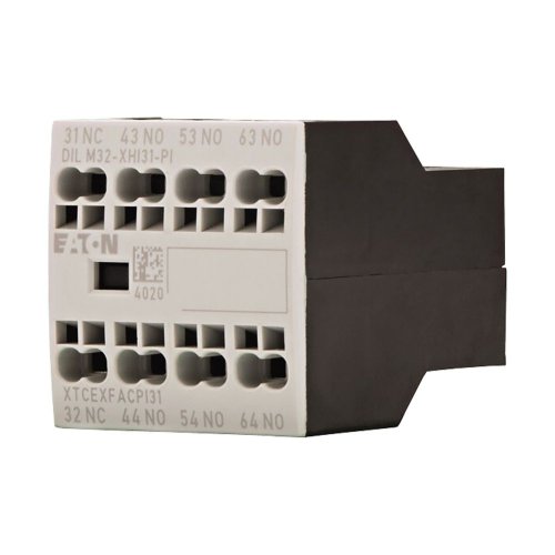 Eaton Hulpcontactblok, 3m, 1v, frontmontage, DILM7 - DILM38, Push-in - Eaton dilm32 xhi31 pi l - 20064043